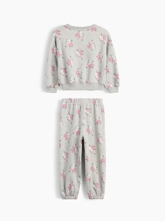 Conjunto de sudadera y pantalones de chándal con estampado floral Vintagesoft para Bebé y Niño
