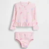 Conjunto de traje de baño con camiseta protectora para bebés y niños