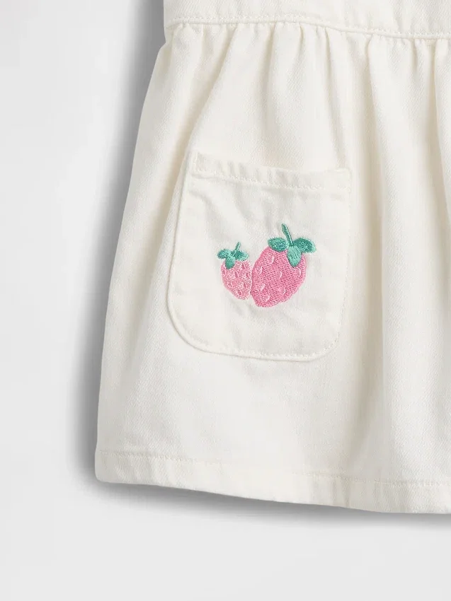 Conjunto de vaqueros para bebé «Strawberry Skirtall»