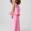 Conjunto de volantes con ojales para bebés y niños pequeños