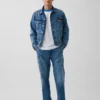 Consigue la chaqueta de mezclilla azul «Relaxed Icon»