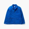 Consigue la chaqueta de trabajo holgada azul