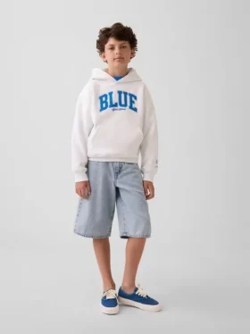 Consigue la sudadera con capucha holgada Vintagesoft para niños de Get Blue