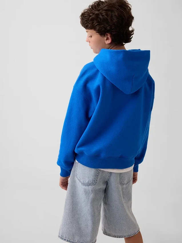 Consigue la sudadera con capucha holgada Vintagesoft para niños de Get Blue