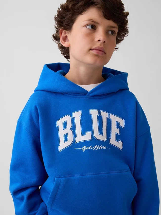 Consigue la sudadera con capucha holgada Vintagesoft para niños de Get Blue