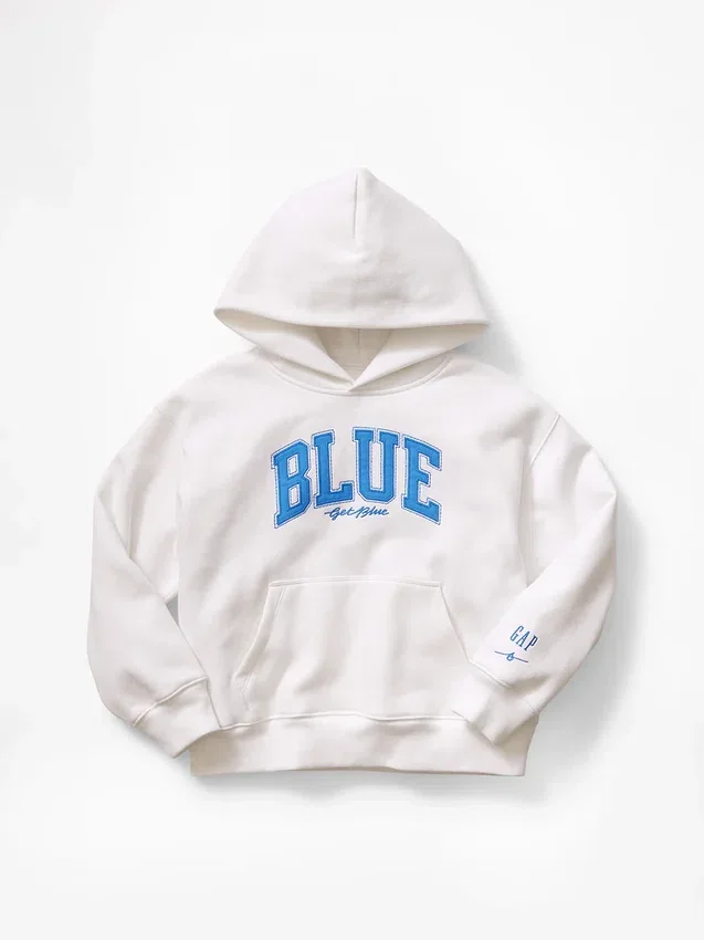 Consigue la sudadera con capucha holgada Vintagesoft para niños de Get Blue