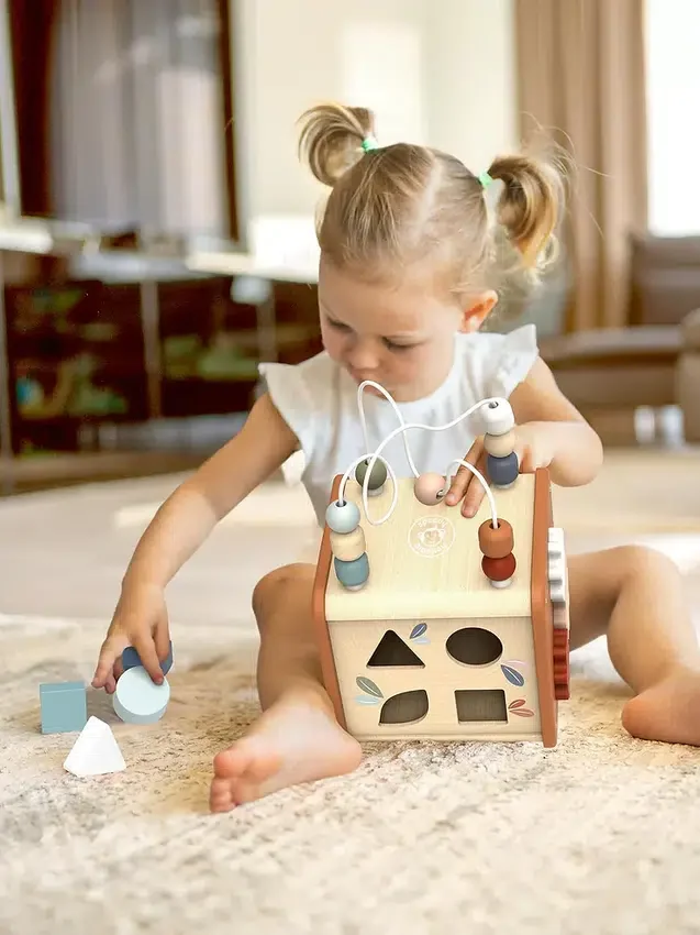 Cubo de actividades 5 en 1 para niños pequeños