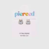 Dije de gato con orificio para aretes tipo huggie