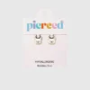 Dije de perro con agujero para aretes Huggie