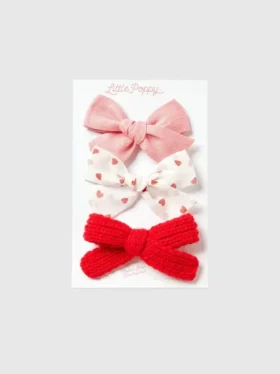 El juego de broches Rosie Bow