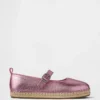 Espadrillas Mary Jane metalizadas para niños