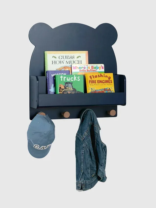 Estante de pared babyGap Brannan Bear con 4 ganchos