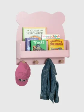 Estante de pared babyGap Brannan Bear con 4 ganchos