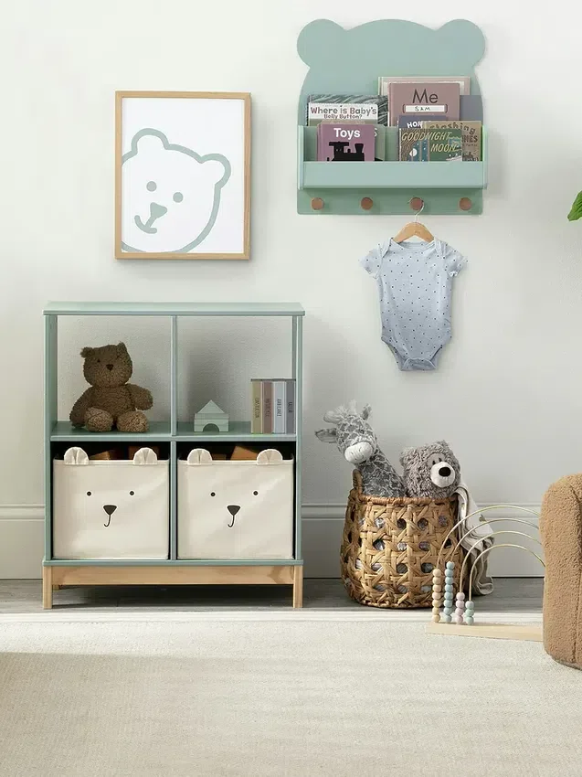 Estante de pared babyGap Brannan Bear con 4 ganchos