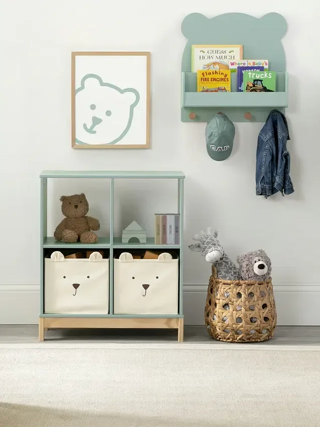 Estante de pared babyGap Brannan Bear con 4 ganchos
