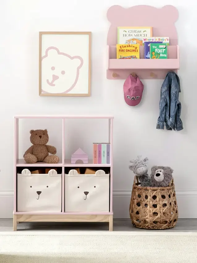Estante de pared babyGap Brannan Bear con 4 ganchos