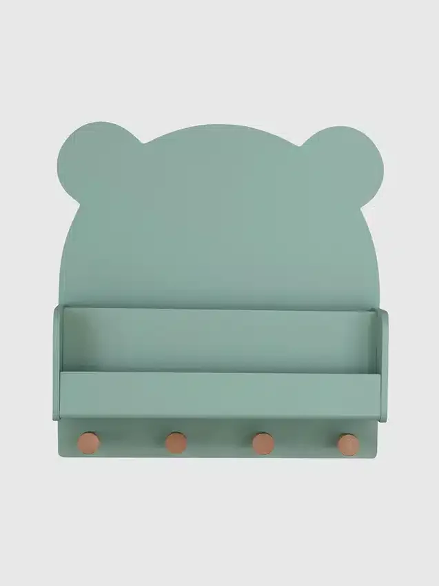 Estante de pared babyGap Brannan Bear con 4 ganchos