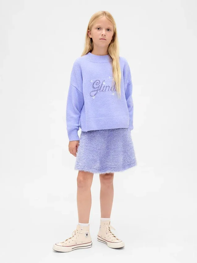Falda de jerséu infantil «Wicked Tinsel Eyelash»