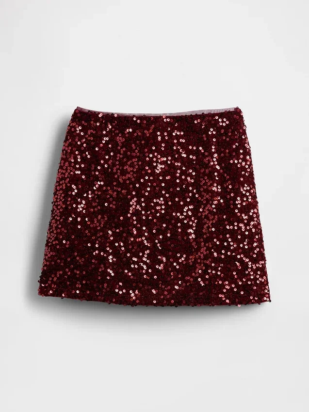 Falda de lentejuelas para niños