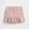 Falda de mezclilla con volantes para niños