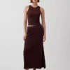 Falda larga de jersey