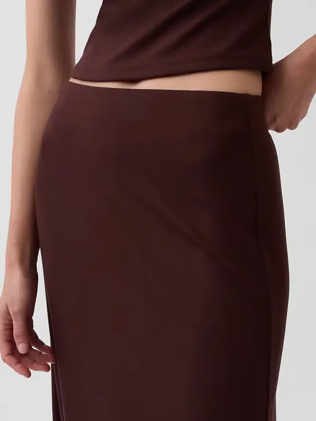 Falda larga de jersey