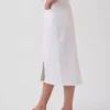 Falda lápiz midi de mezclilla