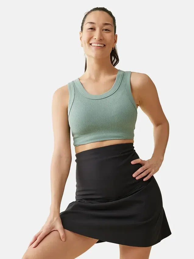 Falda-pantalón de soporte posparto negra «New Mama» de Ingrid e Isabel