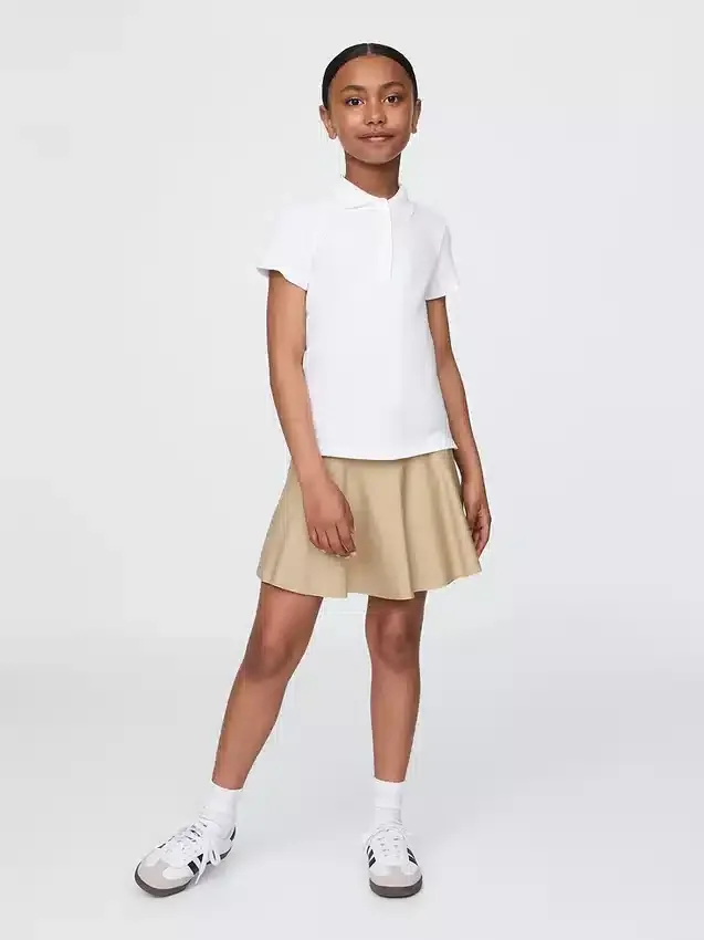 Faldapantalón fácil para uniforme infantil
