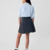 Faldapantalón plisada de color caqui para uniforme infantil