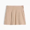Faldapantalón plisada de color caqui para uniforme infantil