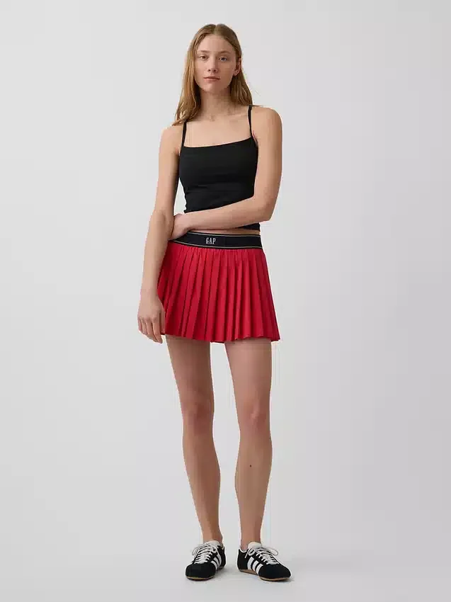Faldilla deportiva plisada GapFit Tech