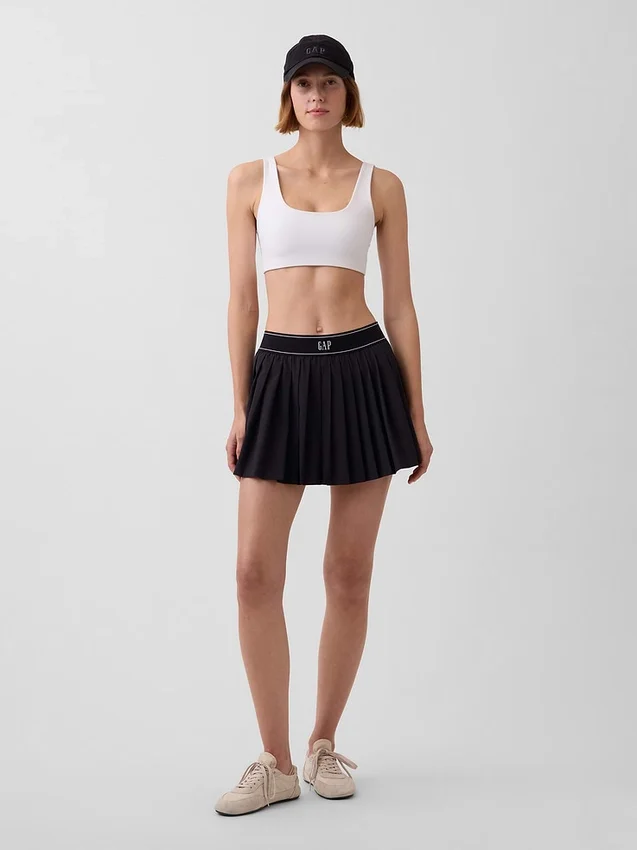 Faldilla deportiva plisada GapFit Tech