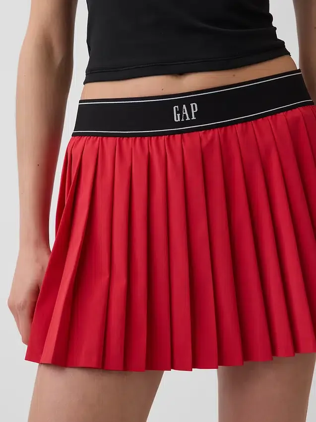 Faldilla deportiva plisada GapFit Tech