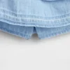 Faldita-pantalón de mezclilla con volantes para Bebé y Niño