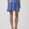 Faldita-pantalón de popelín de cintura baja