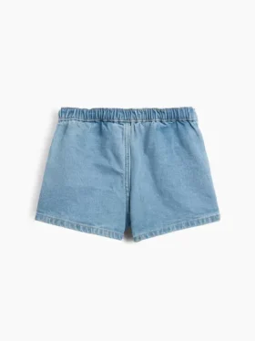 Faldita-pantalón plisada de mezclilla para Bebé y Niño