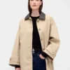 Gabardina oversize de sarga