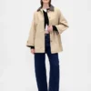 Gabardina oversize de sarga
