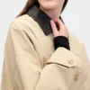 Gabardina oversize de sarga