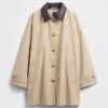 Gabardina oversize de sarga