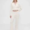 Gap × Summer Fridays: Pantalones de corte bootcut de tejido waffle CashSoft