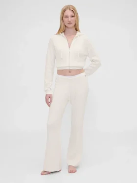 Gap × Summer Fridays: Pantalones de corte bootcut de tejido waffle CashSoft