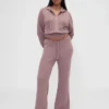 Gap × Summer Fridays: Pantalones de corte bootcut de tejido waffle CashSoft