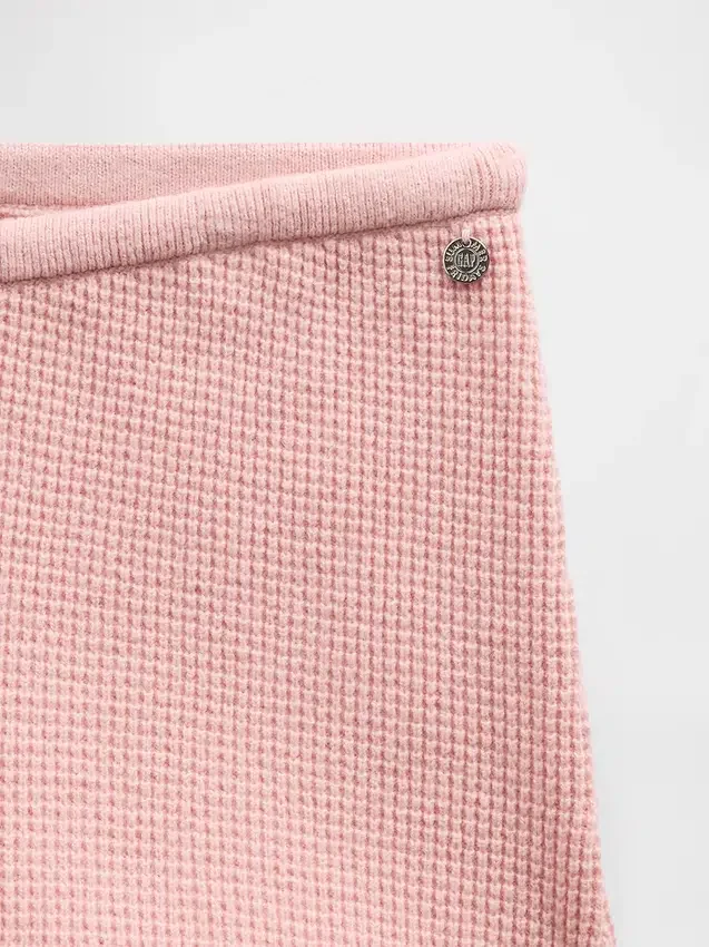 Gap × Summer Fridays: Pantalones de corte bootcut de tejido waffle CashSoft