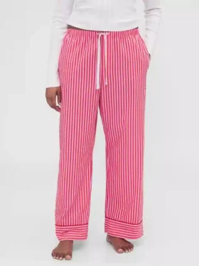 Gap × Summer Fridays: Pantalones de pijama holgados de popelín a rayas