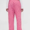 Gap × Summer Fridays: Pantalones de pijama holgados de popelín a rayas