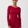 GapFit Smooth con cuello de barco en camisea