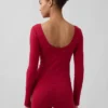 GapFit Smooth con cuello de barco en camisea