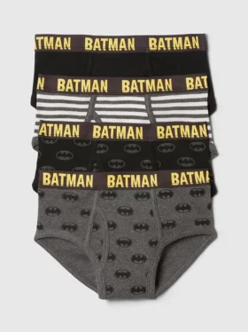 GapKids | Dc Calzoncillos de algodón orgánico con diseño de Batman (paquete de 4)